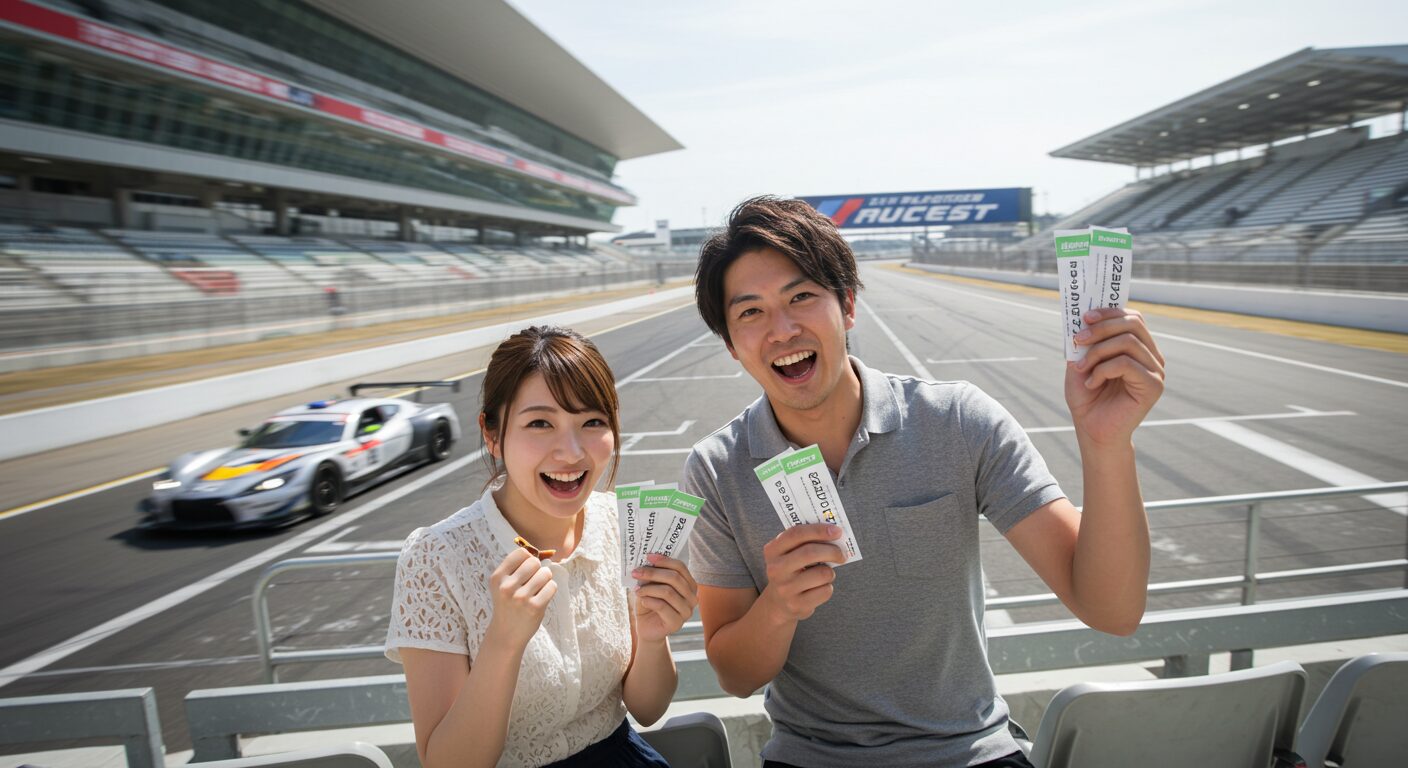 3,000円弱の投資でレース観戦チケットや限定グッズの抽選に参加できる